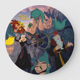 Wanduhr Schwan-Prinzessin-Villain