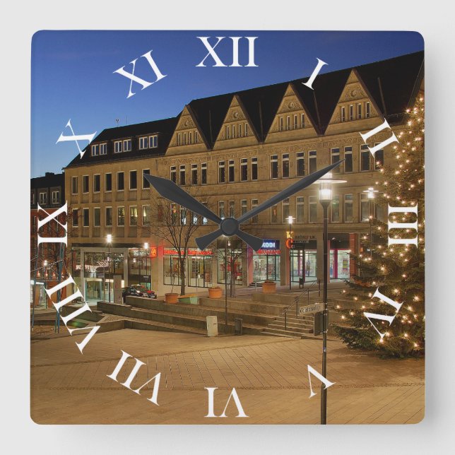 Wanduhr Siegerland, Stadt Siegen Marktplatz (Vorderseite)