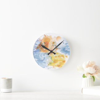 Wanduhr Sonne, Mond & Sterne