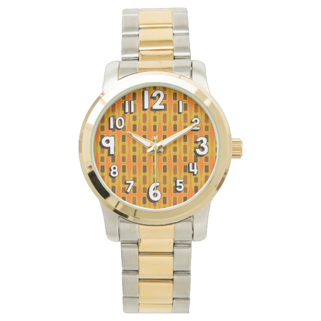 Wandverkleidungen aus Holz Armbanduhr (Vorderseite)