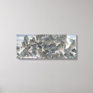 Wang Hui Ji'nan zum Tai Shan Leinwanddruck