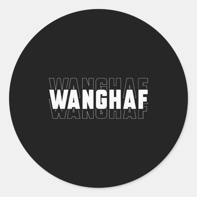 Wanghaf Meme Funny Sarcasm Quote Apparel  Runder Aufkleber (Vorderseite)