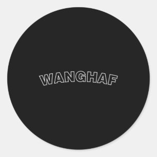 Wanghaf-Shirt Wanghaf Lustiges Trendiges Grafik-T- Runder Aufkleber
