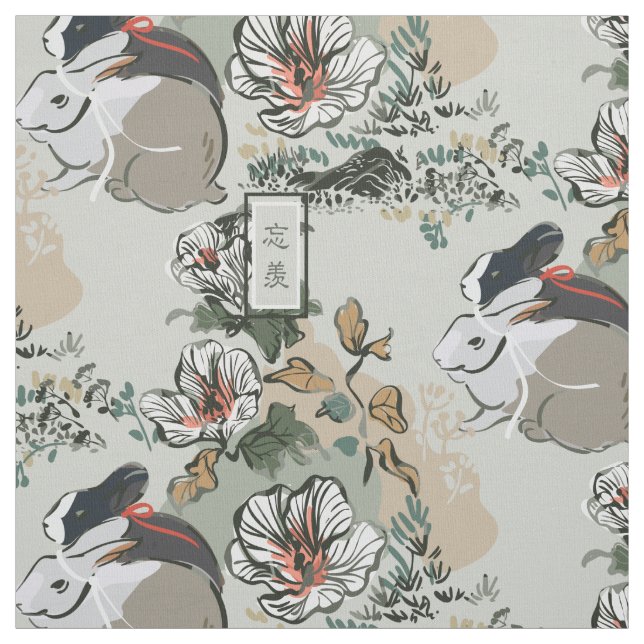 Wangxian Bunny Pattern Stoff (Muster)