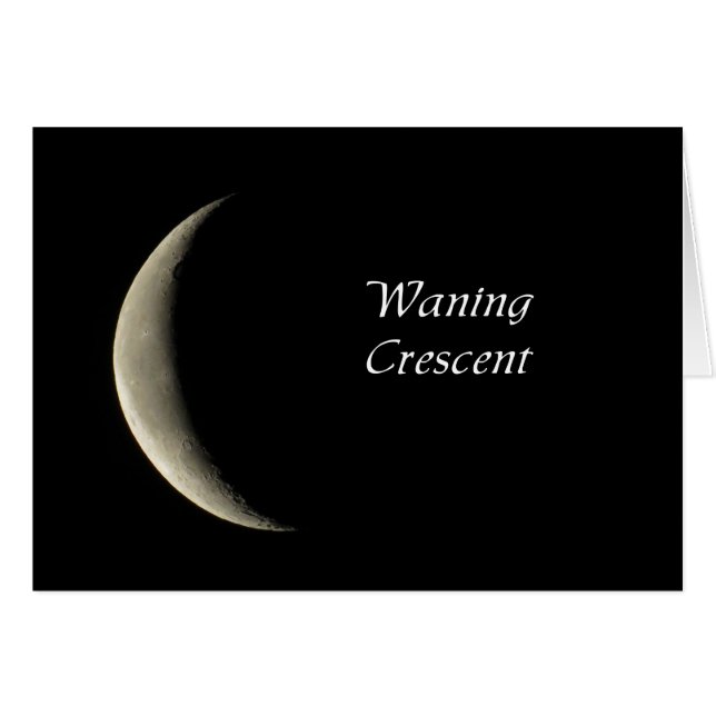 Waning Crescent Moon (Vorderseite (Horizontal))