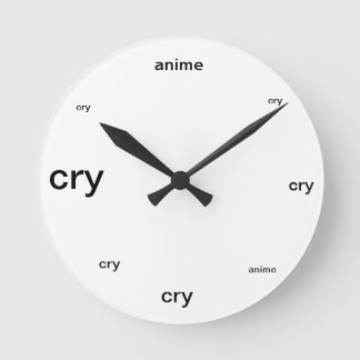 Wann es ist runde wanduhr