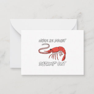 Wann geht Shrimps aus Mitteilungskarte