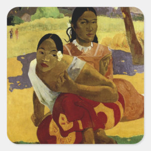 Wann heiratest du Paul Gauguin? Quadratischer Aufkleber