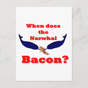 Wann ist der Speck von Narwhal? Postkarte