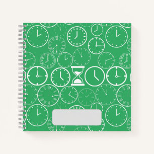 Wann ist es.b Green BG Notizbuch