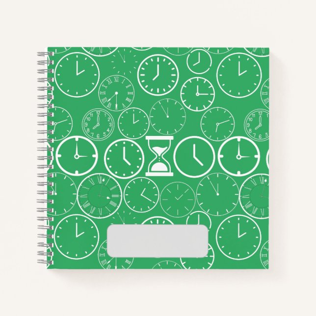 Wann ist es.b Green BG Notizbuch (Vorderseite)