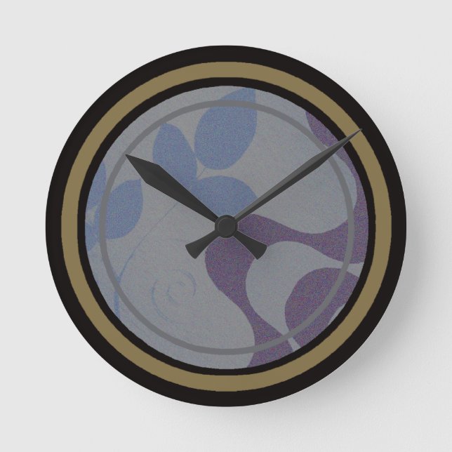 wann ist es? runde wanduhr (Vorderseite)
