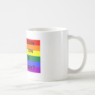 Wann kann ich über IHRE Heirat abstimmen? Kaffeetasse
