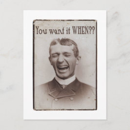 WANN Will du es? Postkarte