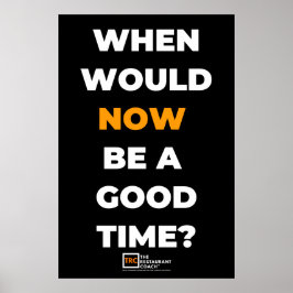 Wann würde JETZT Poster Black