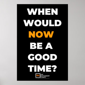 Wann würde JETZT Poster Black