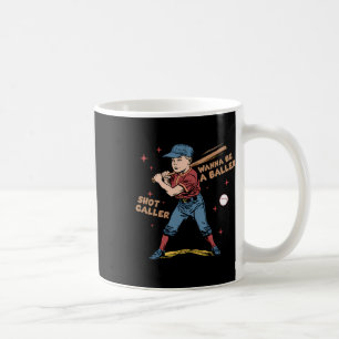Wanna Be A Byller Shot Caller Retro Game Day Byseb Kaffeetasse