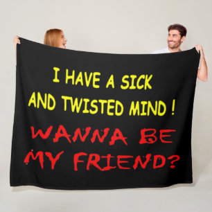 WANNA BE MEIN FREUND FLEECEDECKE