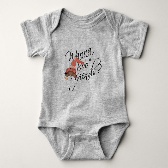 Wanna Boo Friends Halloween Baby Strampler (Vorderseite)