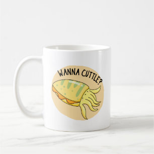 Wanna Cuttle Funny Cuttlefish Pub Kaffeetasse