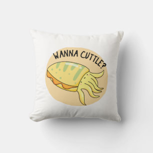 Wanna Cuttle Funny Cuttlefish Pub Kissen