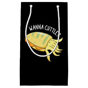 Wanna Cuttle Funny Cuttlefish Puppe Dark BG Kleine Geschenktüte