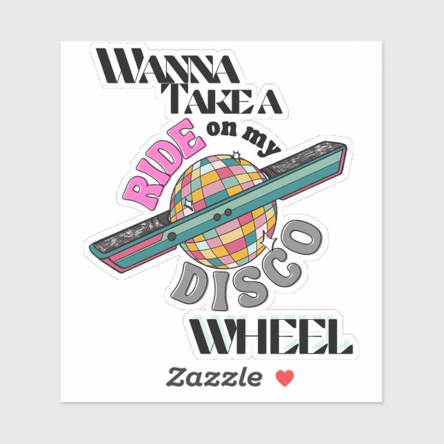 Wanna nimmt einen Fahrsticker Aufkleber (Blatt)