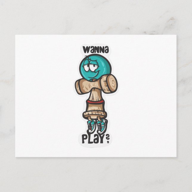 Wanna Play Postkarte (Vorderseite)