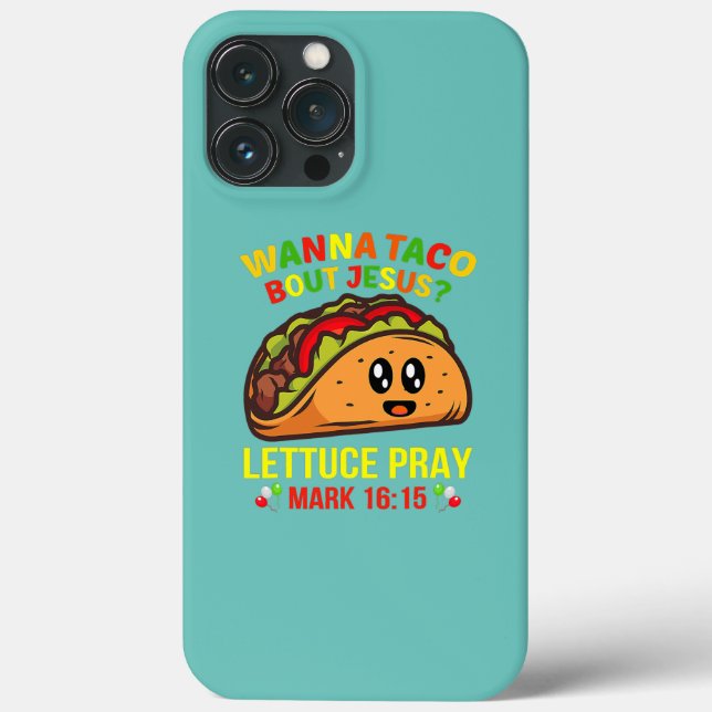 Wanna Taco Bout Jesus Cinco De Mayo Pun Women Men Case-Mate iPhone Hülle (Rückseite)