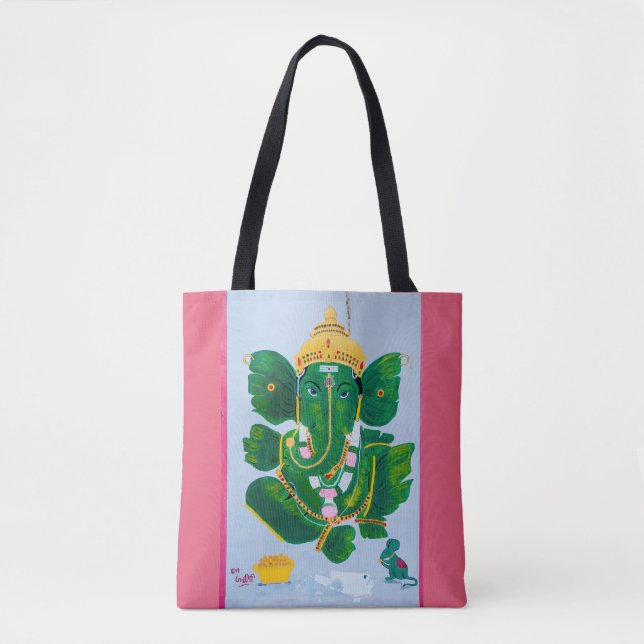 Wannen-Blatt Ganesh Tasche (Vorderseite)