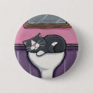 Wannen-Liebe v.03 - Katzen-Knopf Button