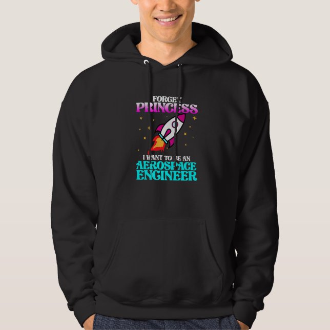 Want To Be Aerospace Engineer Rocket Engineering G Hoodie (Vorderseite)