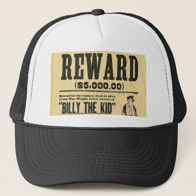 Wanted billy the kid Hat Truckerkappe (Vorderseite)