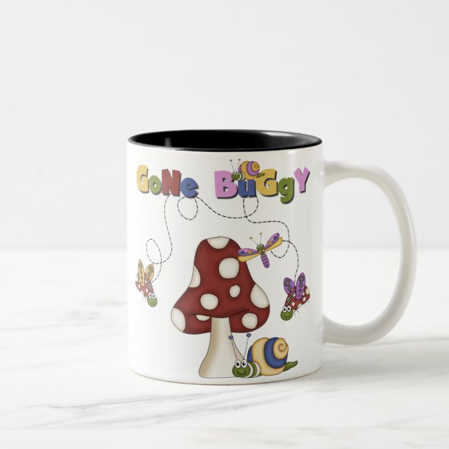Wanzen gegangene Buggy Zweifarbige Tasse (Rechts)
