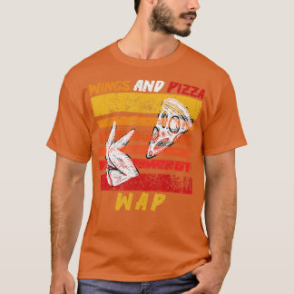 WAP Flügel und Pizza Funny Vintag T-Shirt