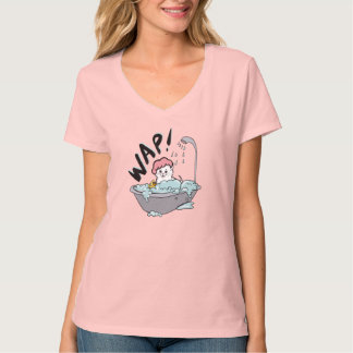 WAP-Katze in einem Tub-Tee-Shirt T-Shirt