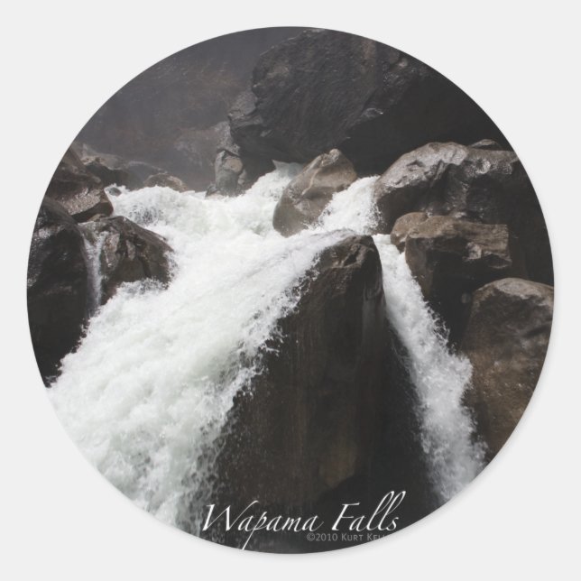 Wapama Falls Sticker (Vorderseite)