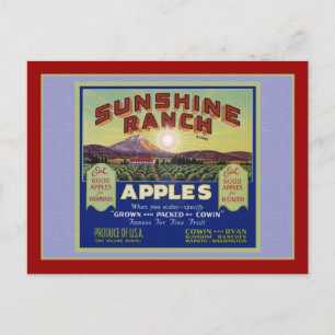 Wapato Washington Apples Postkarte