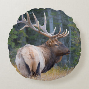Wapitibull Rocky Mountain Rundes Kissen