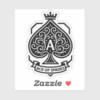Wappen "Ace of Spades" — Kronleuchter Aufkleber