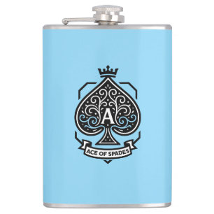 Wappen "Ace of Spades" — Kronleuchter Flachmann
