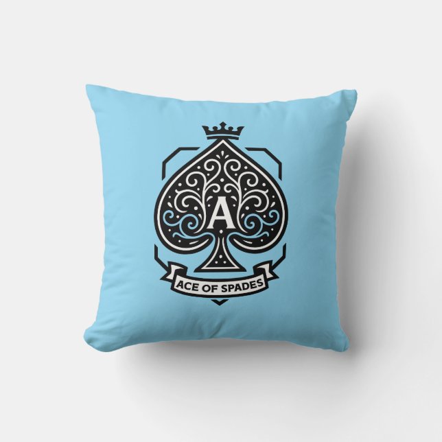 Wappen "Ace of Spades" — Kronleuchter Kissen (Vorderseite)