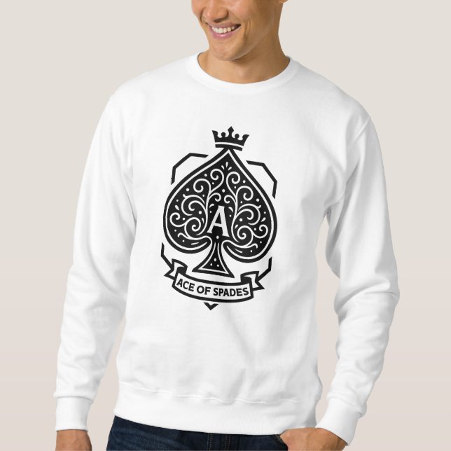 Wappen "Ace of Spades" — Kronleuchter Sweatshirt (Vorderseite)