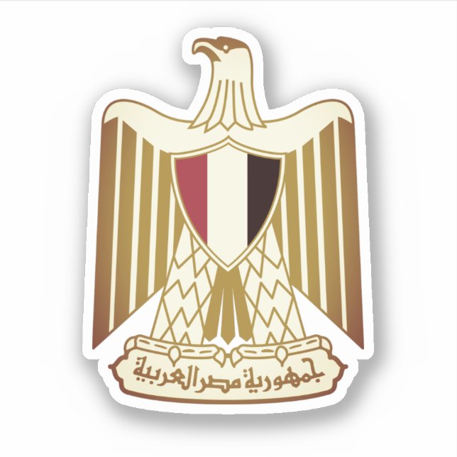 Wappen Ägyptens Aufkleber (Vorderseite)
