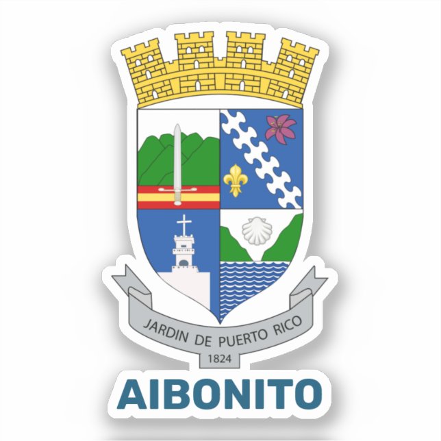 Wappen - Aibonito, Puerto Rico Aufkleber (Vorderseite)