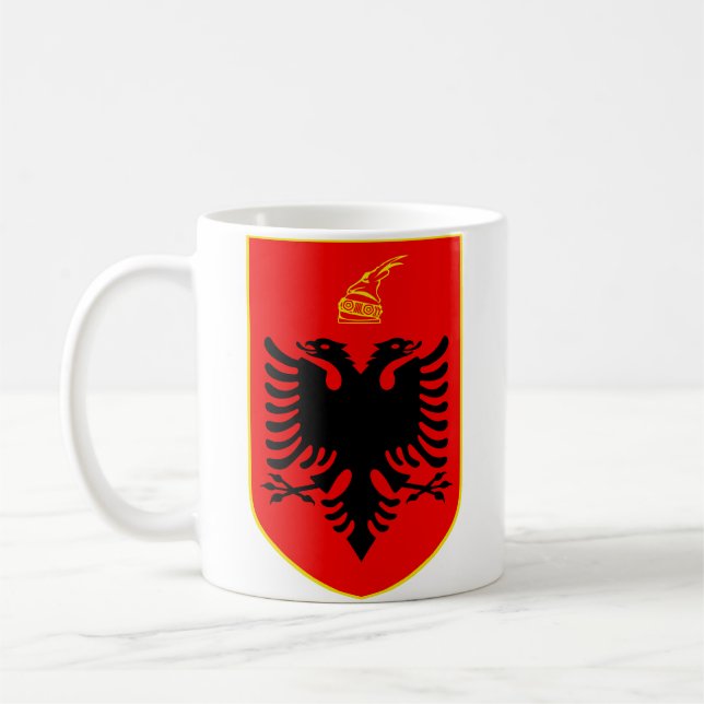 Wappen Albaniens Kaffeetasse (Links)