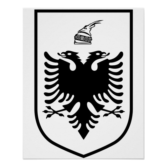 Wappen Albaniens  Poster (Vorderseite)