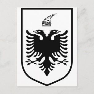 Wappen Albaniens Postkarte