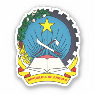 Wappen Angolas Aufkleber