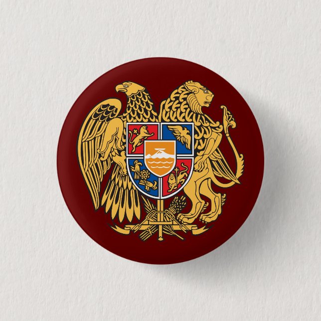 Wappen Armeniens Button (Vorderseite)